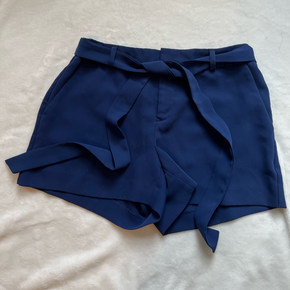 Belted shorts